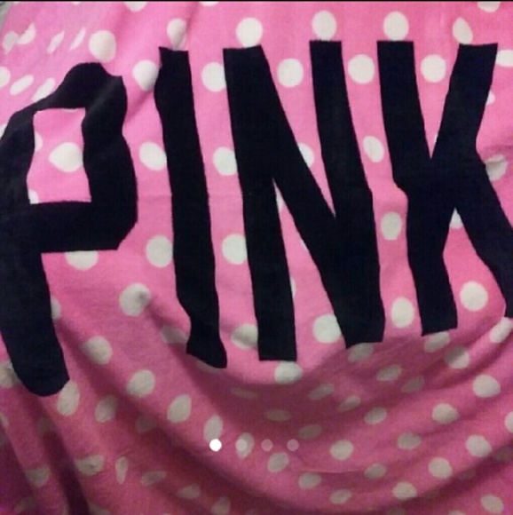 vs PINK Polka dot blanket NEW - Picture 4 of 4