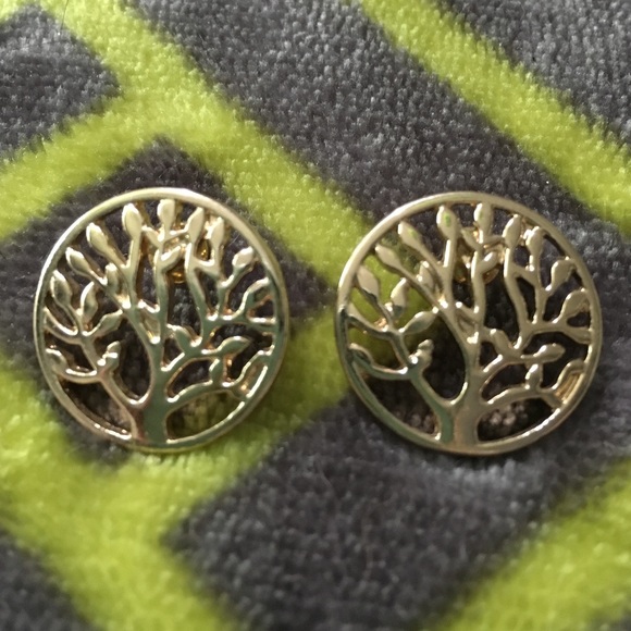 Fossil gold earrings
