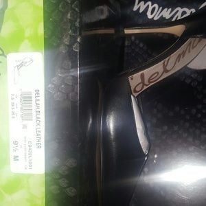 Sam edelman black leather heels