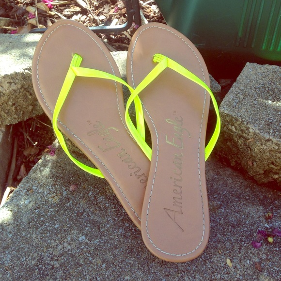 Fluorescent sandals green/yellow