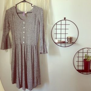 heather gray baby doll dress 😍