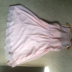 BHLDN bridesmaid dress in blush Hitherto style