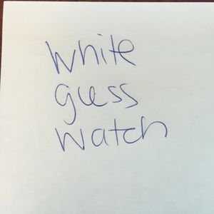 White guess watch