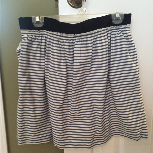 J. Crew blue and white skirt