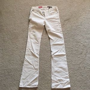 AG White Corduroy Pants