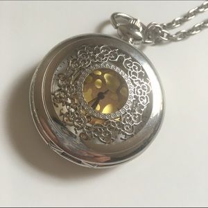 Modcloth Vintage Inspired Pocket Watch Necklace