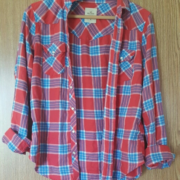 Hollister plaid shirt