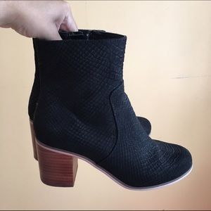Topshop Bless Ankle Boots with Wooden Block Heel