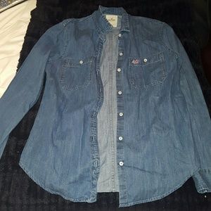Button dowm denim shirt