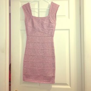 Forever 21 Pink/Sparkly Bodycon dress!