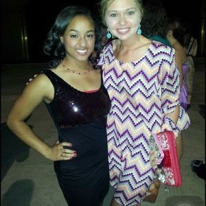 Multi colored Chevron dress