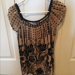 Hale Bob cap sleeve blouse- Size M