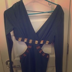 Show stopping cutout bodycon midi dress