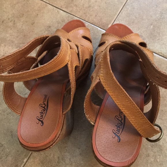 High wedge lucky brand sandals