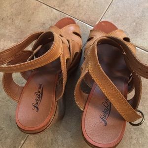 High wedge lucky brand sandals