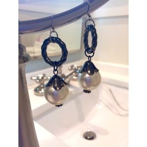 Faux Pearl Earrings