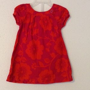 Cute 2pcs floral corduroy infant dress 12mo