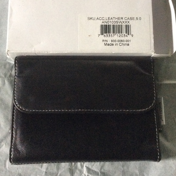 Black Leather Magnetic Phone Case New