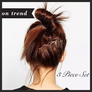 ✨Just In✨3 Pcs Trending Geometric Hair Clips/Pins