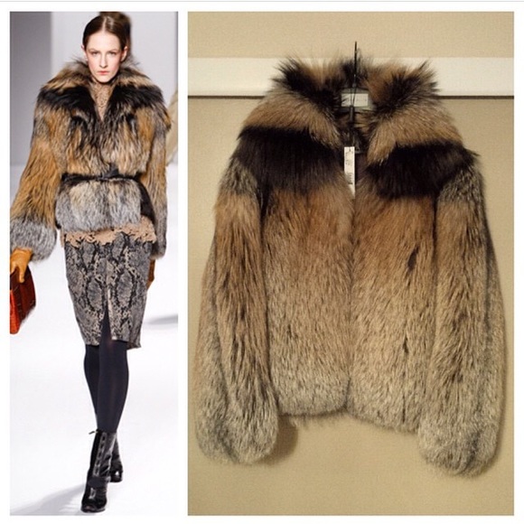 Elie Tahari FOX & Beaver Fur Runway Jacket - Picture 4 of 5