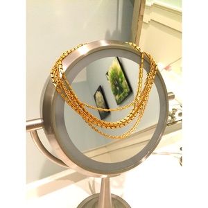 Gold chained necklace