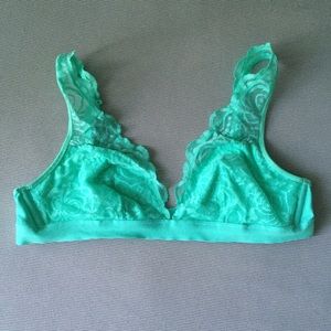 Vs pink teal bralette