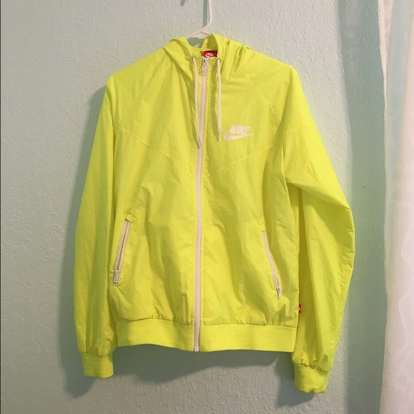 neon yellow windbreaker nike