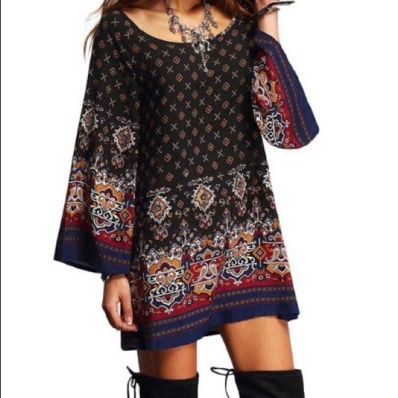 Dresses & Skirts - Bohemian Vintage Tunic Dress - Size XXXL - NWT