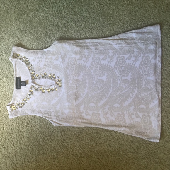 INC | Brocade Embellished Top