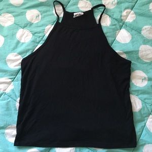 black halter top