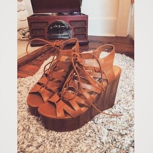 Steve Madden Vegan Lace-Up Wedges!