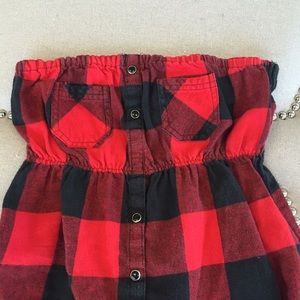 Plaid tub top from WetSeal