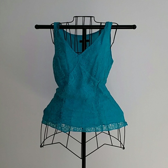 Alfani Lace Fitted Blouse