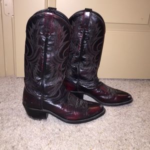 Dan Post Leather Cowboy Boots