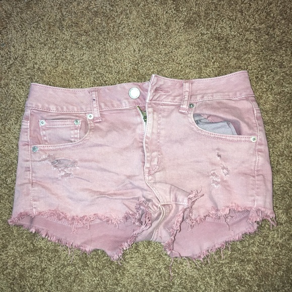 American eagle colored jean shorts