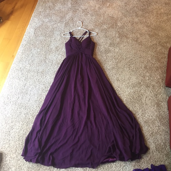 Grape prom dress