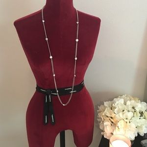 Givenchy long crystal necklace!