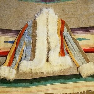 Patch work vintage jacket