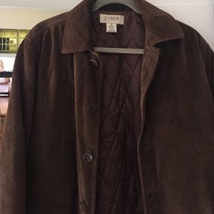 Jcrew brown suede jacket