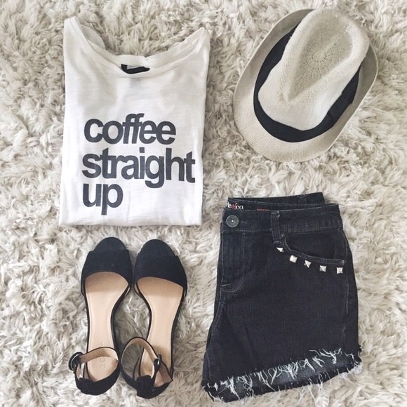 Studded High Waisted Shorts