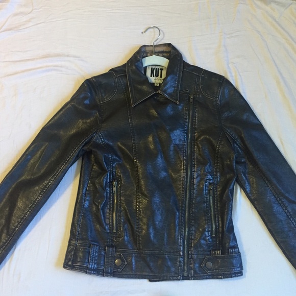 KUT from the cloth brown faux leather jacket - Picture 3 of 4