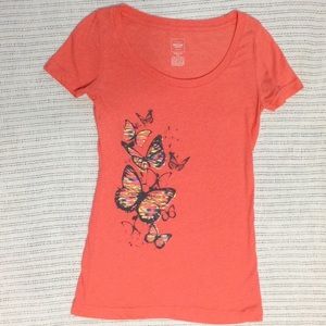 Shirt with Butterfly Design