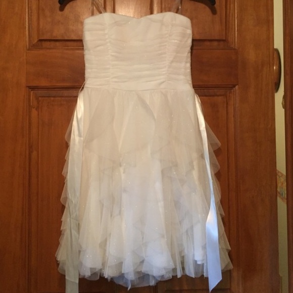 White Ruffle Dress - Picture 3 of 3