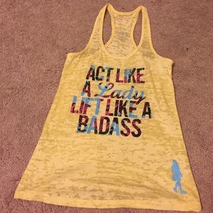 Reebok Christmas Abbott tank sz S