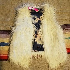 Faux fur vest