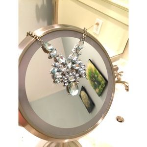 Light blue statement necklace