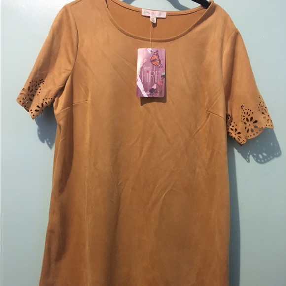 NWT suede dress