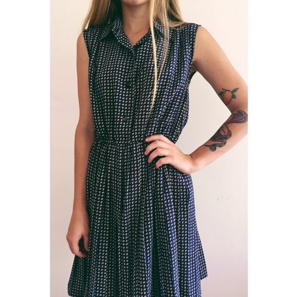 Vintage button up dress RE-PATTERNED