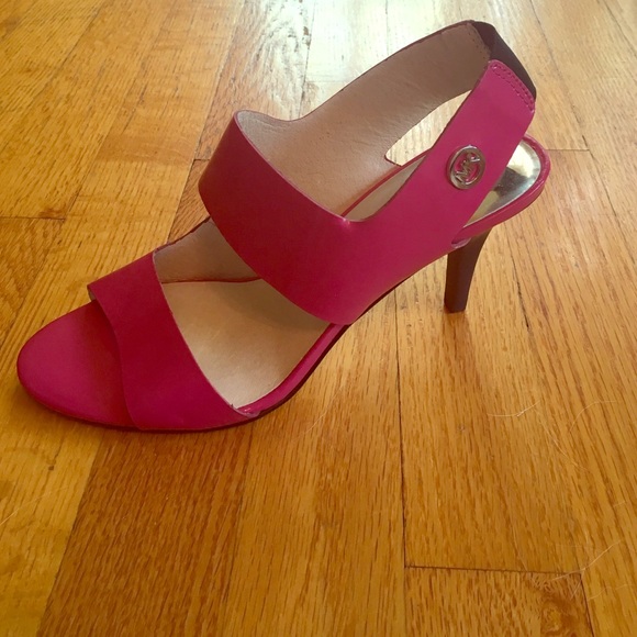 Michael by Michael kors pink strappy heels