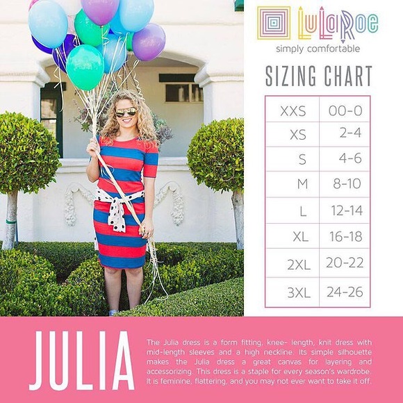 LuLaRoe Julia Dress - NWT - Picture 3 of 3